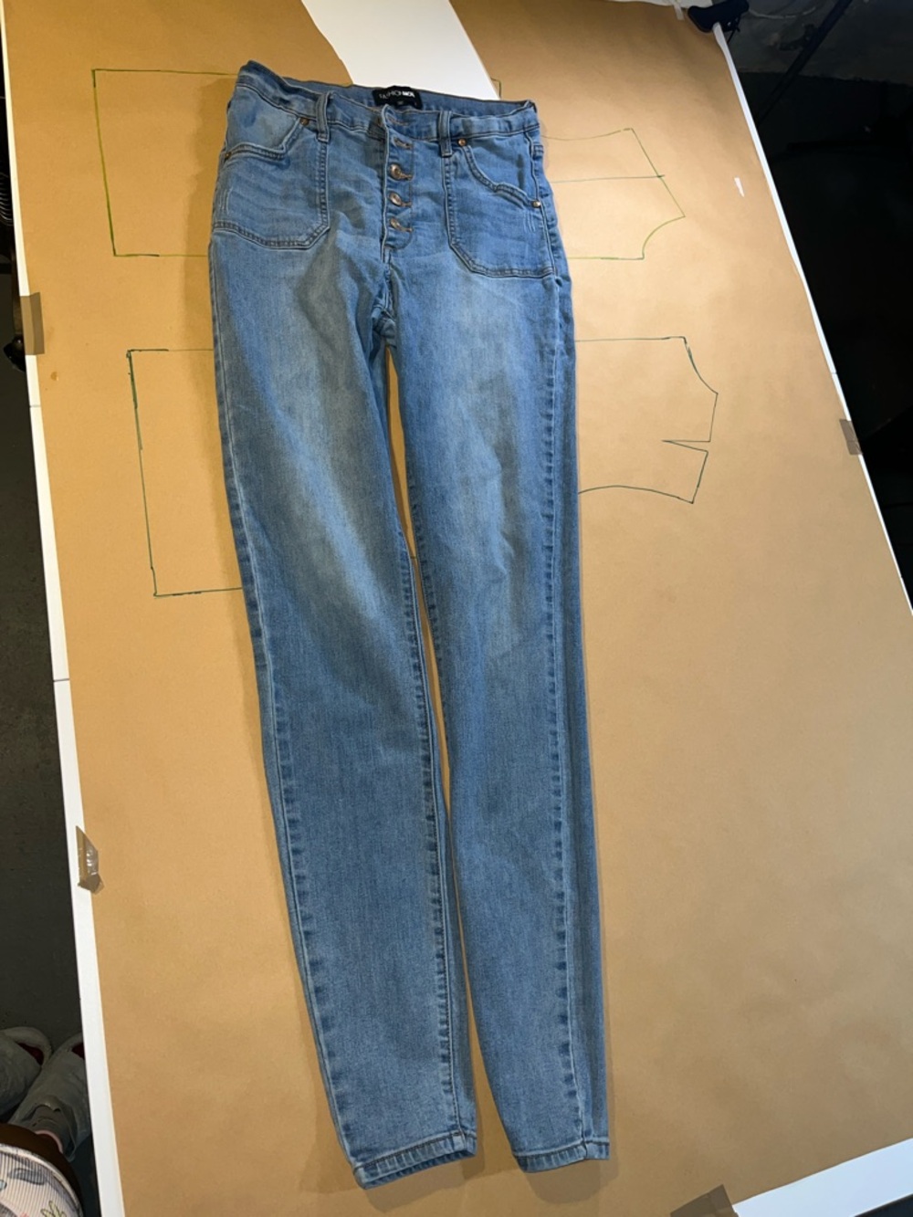 High-Rise Tall Light Blue Button-Fly Women’s Jeans